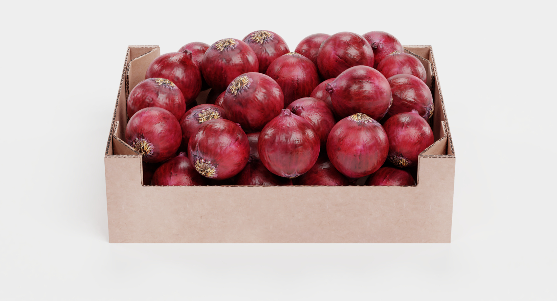 Fresh Direct Grade A Organic Red Onions - Large (2kg) - Box