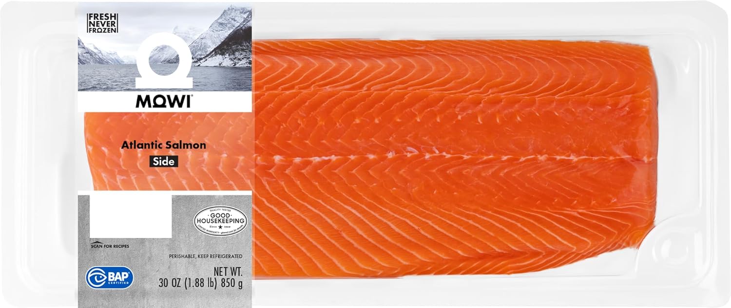MOWI Atlantic Salmon Side, 30oz, Fresh Never Frozen