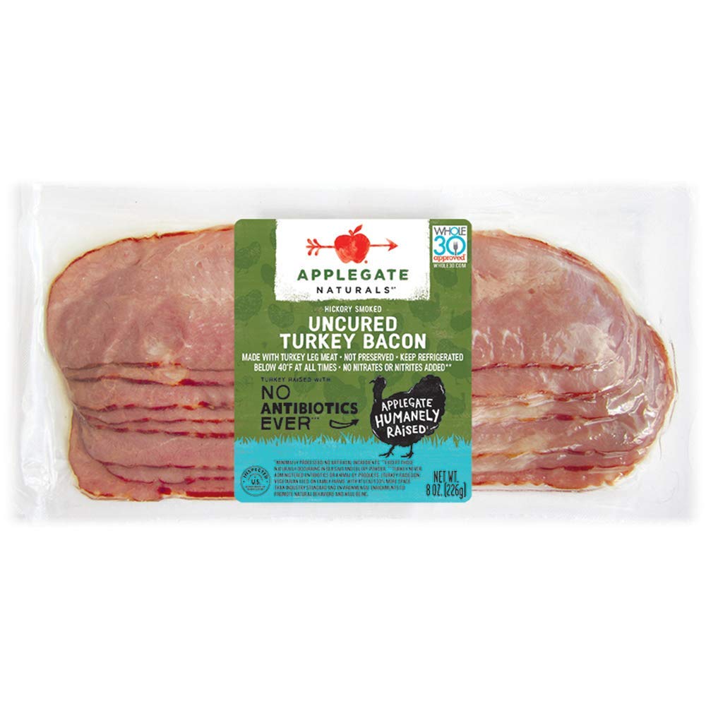 Applegate, Natural Hickory Smoked Uncured Turkey Bacon, 8 oz