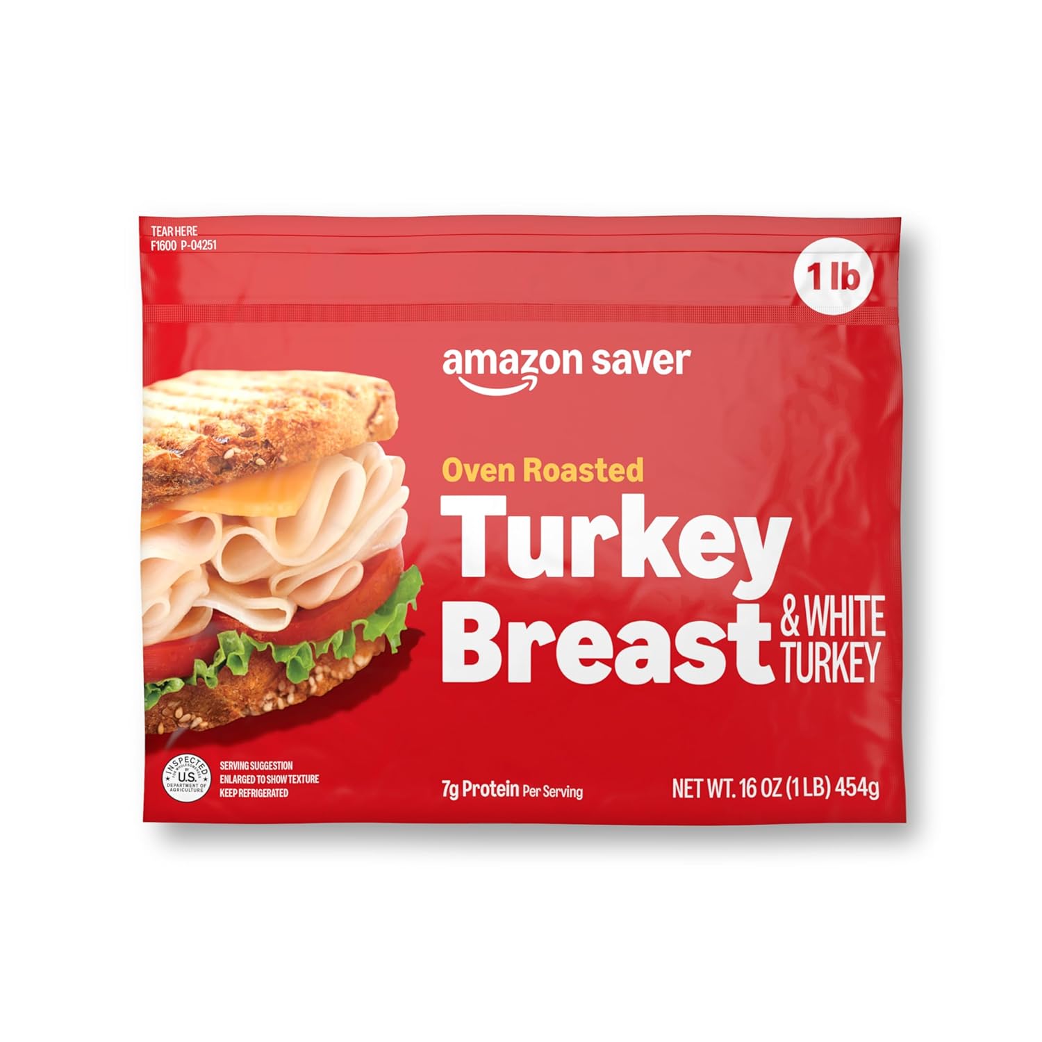 Amazon Saver, Sliced Oven Roasted Turkey Breast, 16 Oz