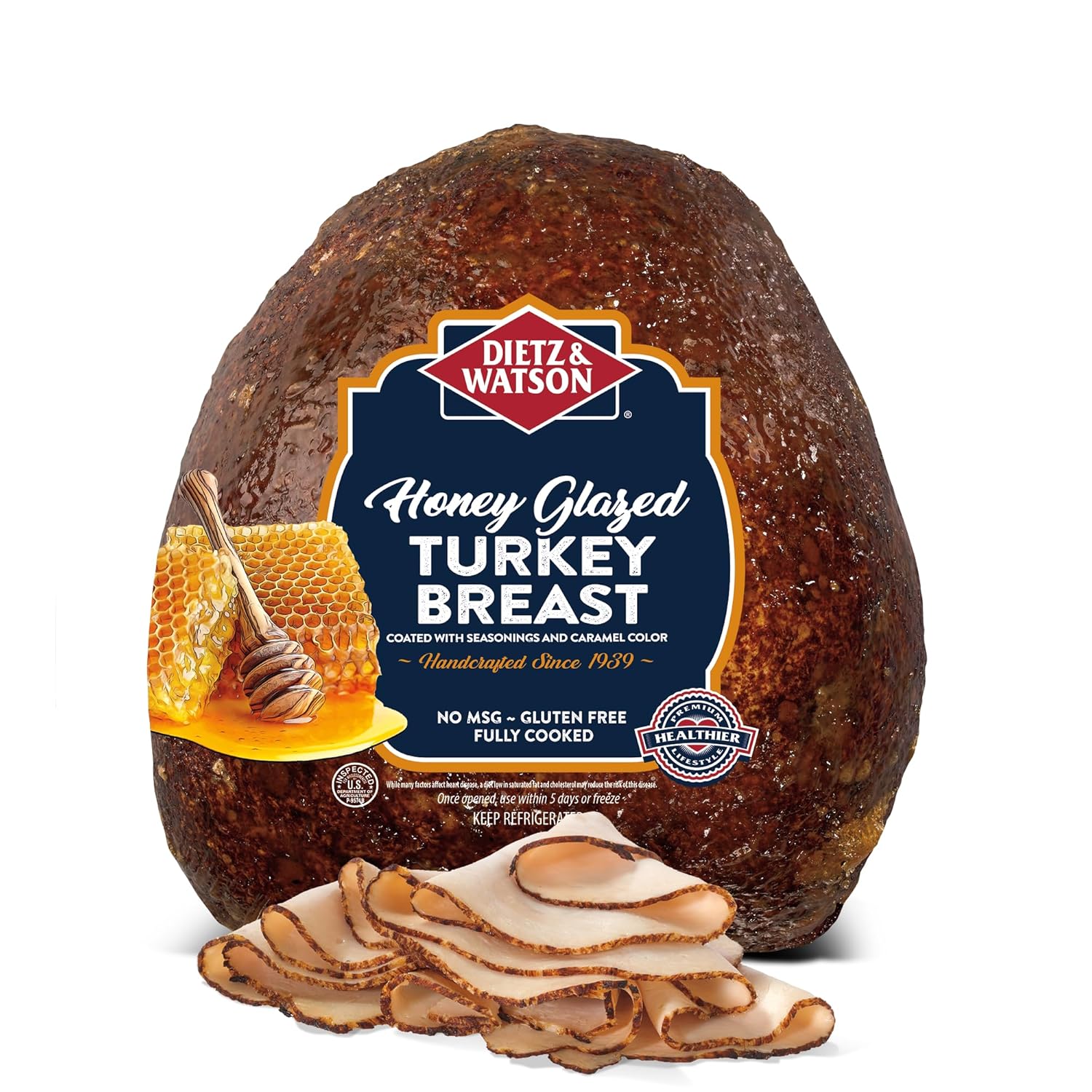 Dietz & Watson Maple & Honey Cured Turkey Breast, Deli Sliced
