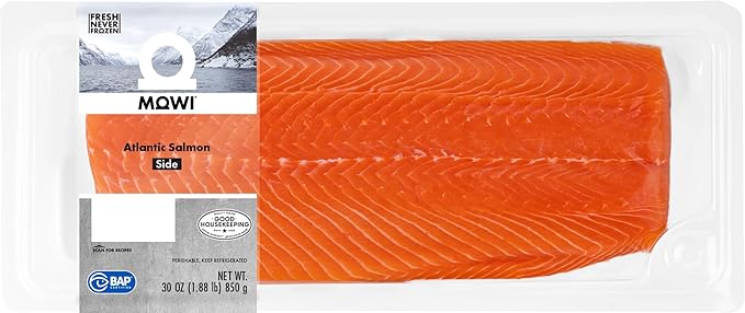 MOWI Atlantic Salmon Side, 30oz, Fresh Never Frozen