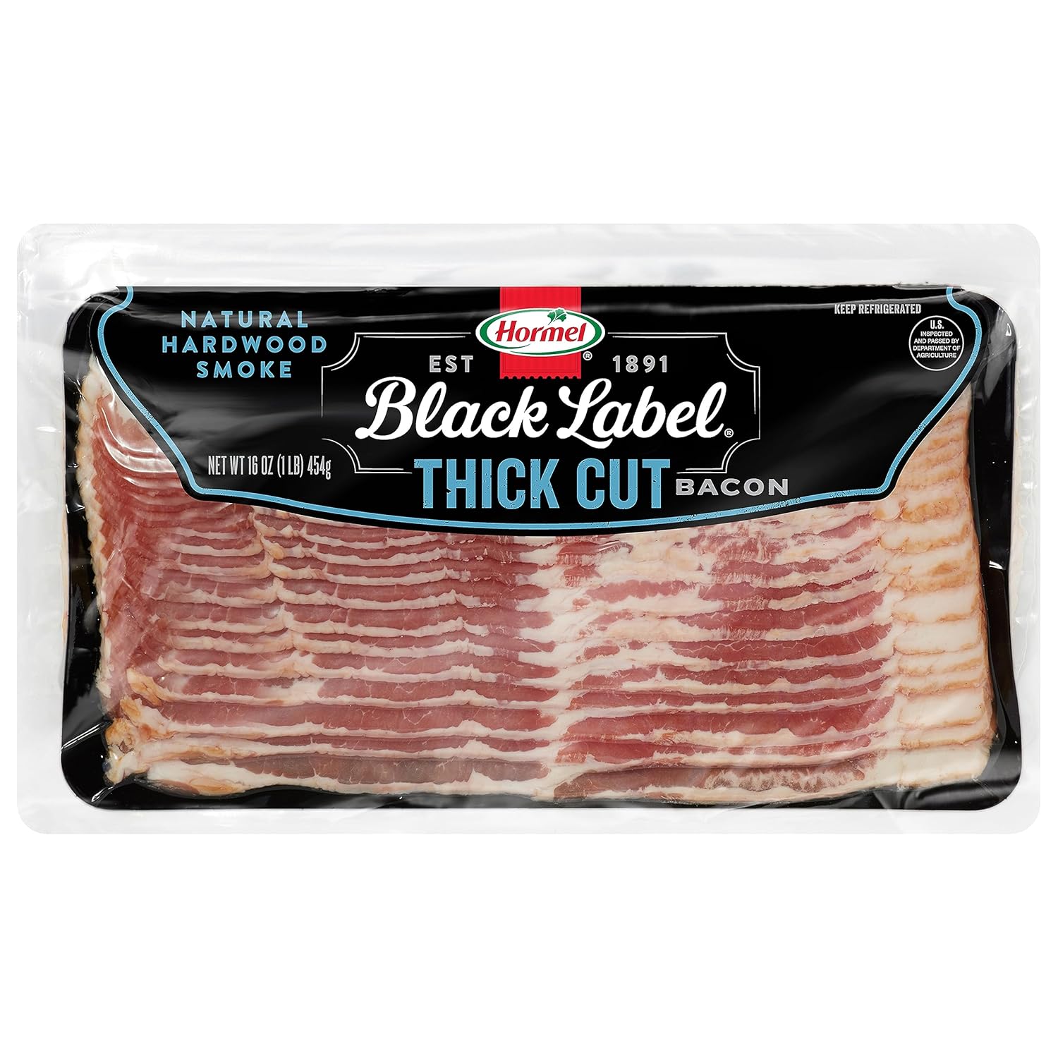 HORMEL BLACK LABEL Thick Cut Bacon, Breakfast Food, 16 oz