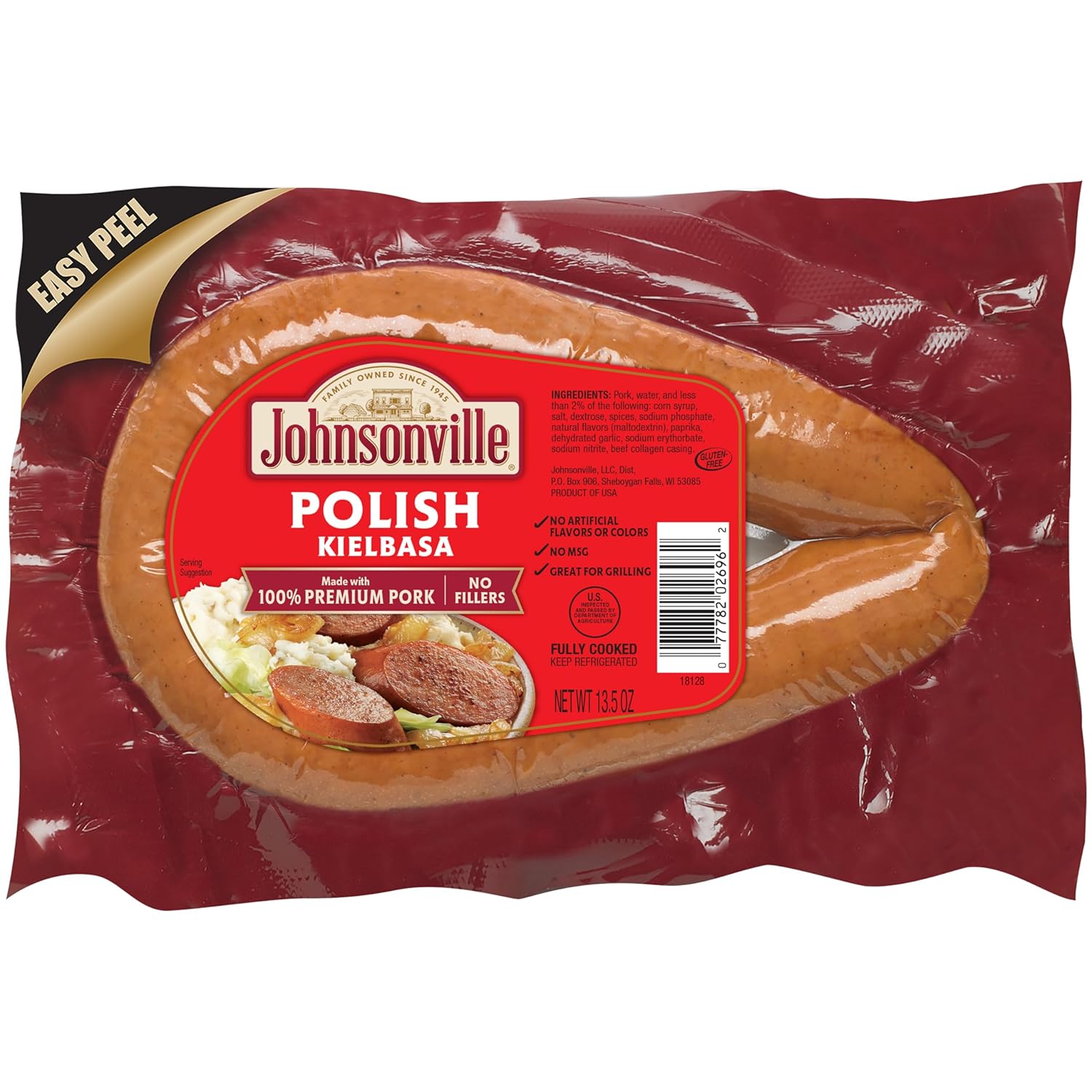 Johnsonville Polish Kielbasa Smoked Rope Sausage, 13.5 oz