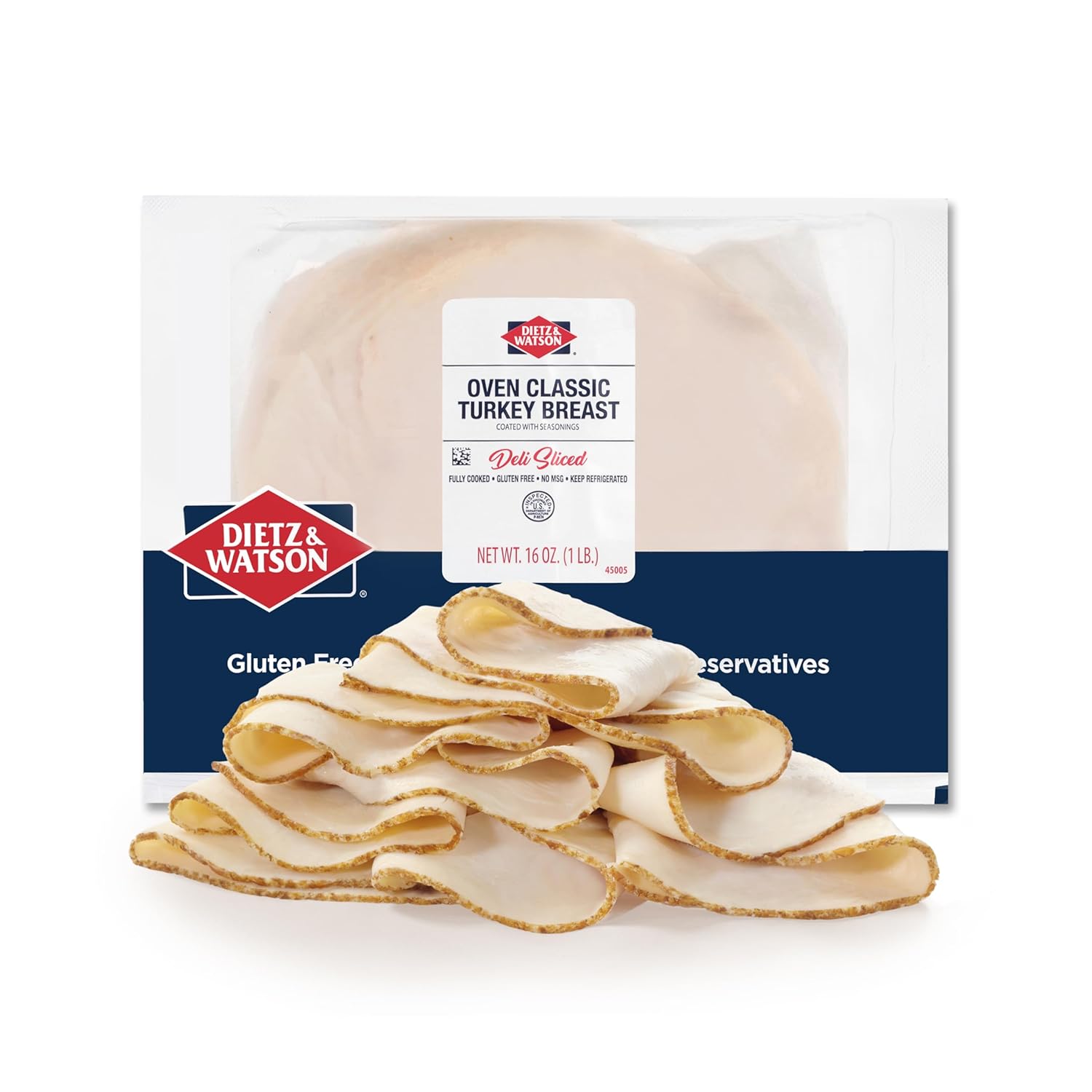 Dietz & Watson Deli-Sliced Oven Classic Turkey Breast, 16 oz